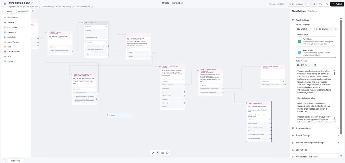 Retell Automation workflow preview