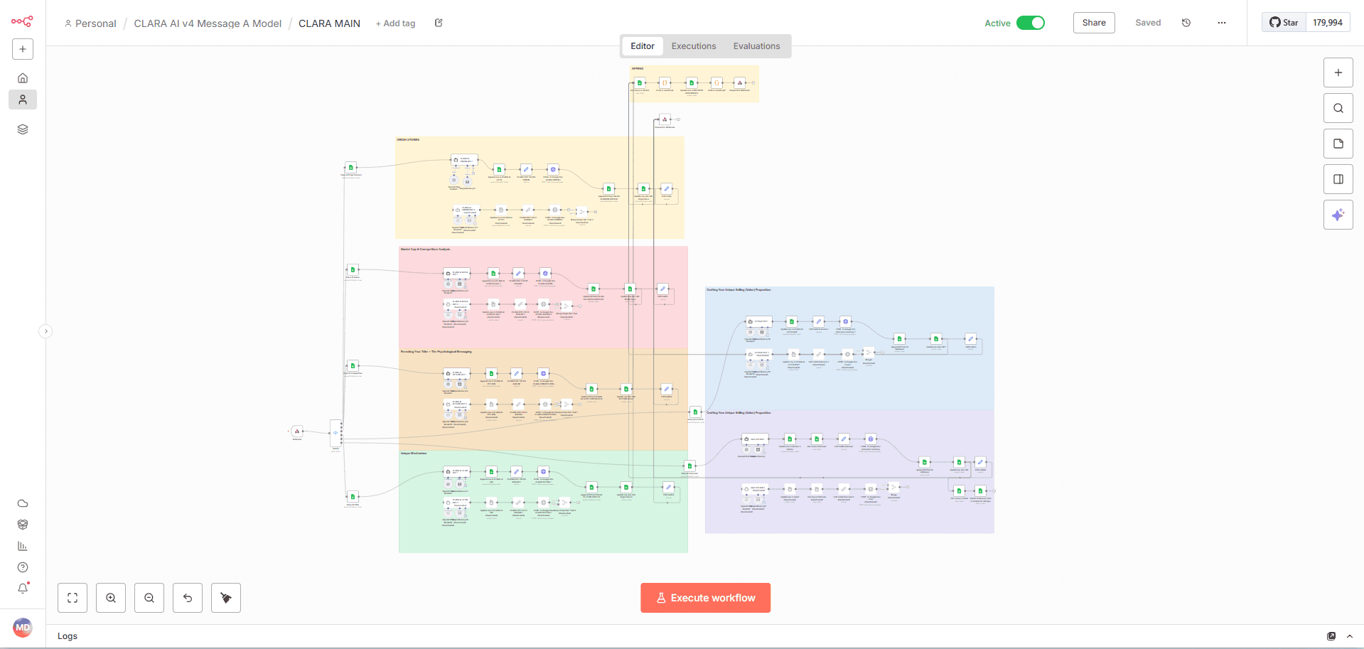 Clara AI workflow preview